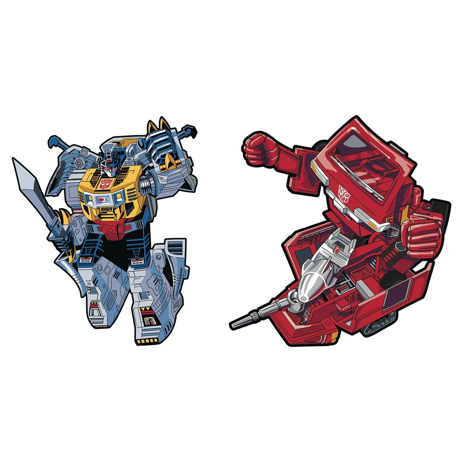 Icon Heroes Transformers - Grimlock X Ironhide Retro Pin 3 Icon Heroes Transformers - Grimlock X Ironhide Retro Pin