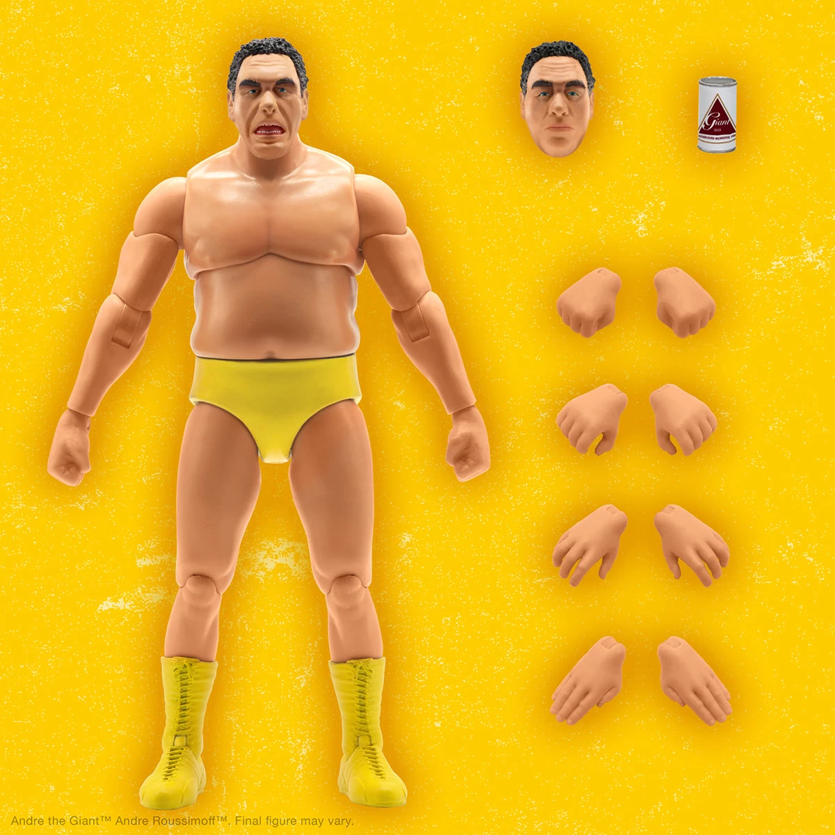 Super7 Ultimates 7-inch Series Legendary Wrestling Champion - Andre The Giant (Yellow Trunks Ver.) 4 Super7 Ultimates 7-inch Series Legendary Wrestling Champion - Andre The Giant (Yellow Trunks Ver.) - Image 2