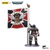 Joy Toy Warhammer 40k - Astra Militarum Cadian Command Squad Veteran With Regimental Standard 1/18 Scale Action Figures