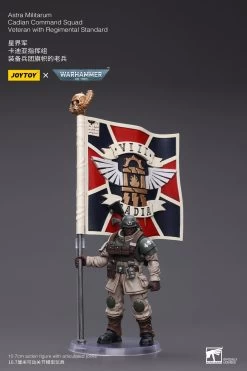 Joy Toy Warhammer 40k - Astra Militarum Cadian Command Squad Veteran With Regimental Standard 1/18 Scale Action Figures 25 Joy Toy Warhammer 40k - Astra Militarum Cadian Command Squad Veteran With Regimental Standard 1/18 Scale Action Figures -Doll Toys Shop STL300780 10
