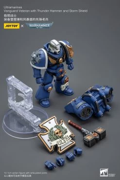 Joy Toy Warhammer 40k - Ultramarines Vanguard Veteran With Thunder Hammer And Storm Shield 1/18 Scale Action Figures -Doll Toys Shop STL303165 1