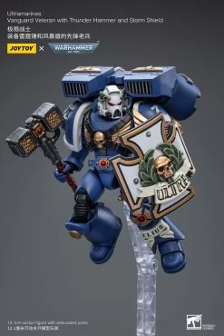 Joy Toy Warhammer 40k - Ultramarines Vanguard Veteran With Thunder Hammer And Storm Shield 1/18 Scale Action Figures -Doll Toys Shop STL303165 11
