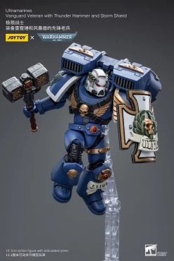 Joy Toy Warhammer 40k - Ultramarines Vanguard Veteran With Thunder Hammer And Storm Shield 1/18 Scale Action Figures -Doll Toys Shop STL303165 12