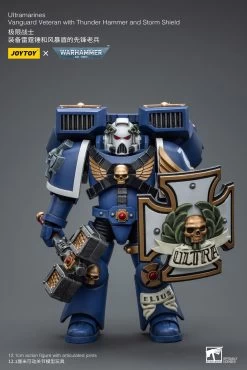 Joy Toy Warhammer 40k - Ultramarines Vanguard Veteran With Thunder Hammer And Storm Shield 1/18 Scale Action Figures -Doll Toys Shop STL303165 6