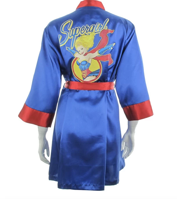 GENERIC DC Comics Bombshells Supergirl Satin Robe (LG/XL) 4 GENERIC DC Comics Bombshells Supergirl Satin Robe (LG/XL) - Image 2