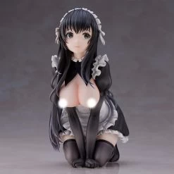 Non-Scale Black-haired Maid Illustration By Haori Io -Doll Toys Shop black haired maid illustration by haori io complete fig 07