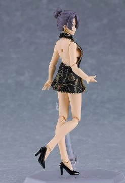 Figma 569c Female Body (Mika) With Mini Skirt Chinese Dress Outfit (Black) 11 Figma 569c Female Body (Mika) With Mini Skirt Chinese Dress Outfit (Black) -Doll Toys Shop figma 569c female body mika with mini skirt chinese dress outfit black4