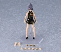 Figma 569c Female Body (Mika) With Mini Skirt Chinese Dress Outfit (Black) 15 Figma 569c Female Body (Mika) With Mini Skirt Chinese Dress Outfit (Black) -Doll Toys Shop figma 569c female body mika with mini skirt chinese dress outfit black8