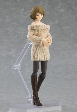 Figma 574 Female Body (Chiaki) With Off-the-Shoulder Sweater Dress -Doll Toys Shop figma female body chiaki with off the shoulder sweater dress 03