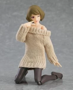 Figma 574 Female Body (Chiaki) With Off-the-Shoulder Sweater Dress -Doll Toys Shop figma female body chiaki with off the shoulder sweater dress 04