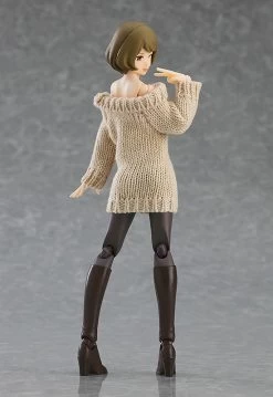 Figma 574 Female Body (Chiaki) With Off-the-Shoulder Sweater Dress -Doll Toys Shop figma female body chiaki with off the shoulder sweater dress 05
