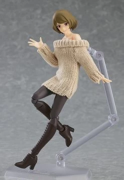Figma 574 Female Body (Chiaki) With Off-the-Shoulder Sweater Dress -Doll Toys Shop figma female body chiaki with off the shoulder sweater dress 06