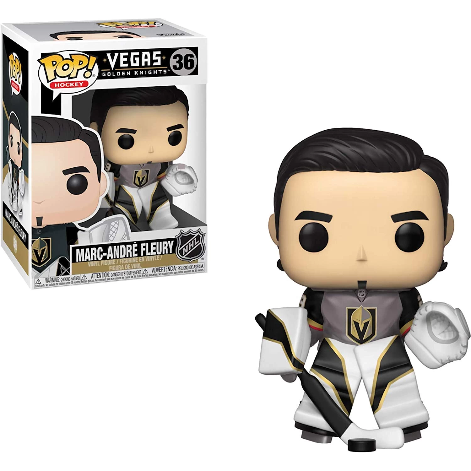 Funko Pop! NHL: Vegas Golden Knights - Marc-Andre Fleury 4 Funko Pop! NHL: Vegas Golden Knights - Marc-Andre Fleury - Image 2