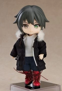 Nendoroid Doll Warm Clothing Set: Boots & Mod Coat (Black) -Doll Toys Shop nendoroid doll warm clothing set boots mod coat black 3