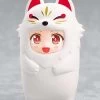 Nendoroid More Kigurumi Face Parts Case (White Kitsune) -Doll Toys Shop nendoroid more kigurumi face parts case white kitsune2