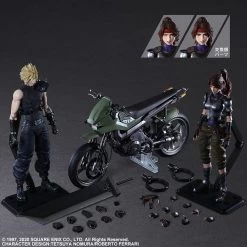 Play Arts Kai Final Fantasy VII Remake: Jessie, Cloud, & Motorcycle Set -Doll Toys Shop play arts kai final fantasy vii remake jessie cloud motorcycle set 07