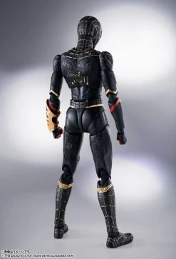 S.H.Figuarts Spider-Man [Black & Gold Suit] -Doll Toys Shop s h figuarts spider man black gold suit 02