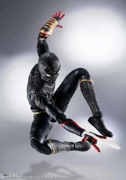S.H.Figuarts Spider-Man [Black & Gold Suit] -Doll Toys Shop s h figuarts spider man black gold suit 05